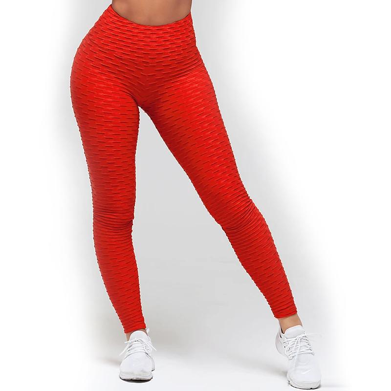 Women's Mid Waist Solid Colored Ruched Sports Yoga Normal Basic Legging