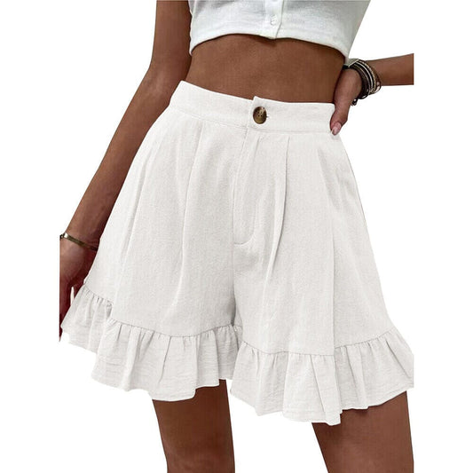 Women's Plus Size Loungewear Bottom Nighty Pure Color Bed Cotton Short Pant Shorts